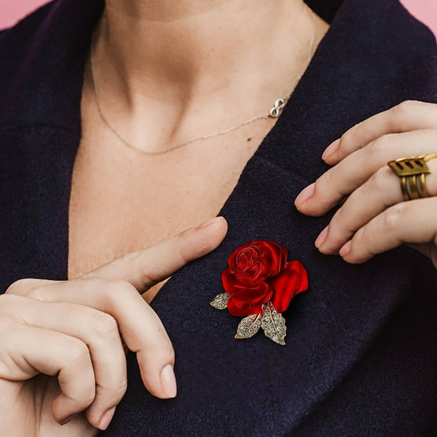 Rose Brooch High-end Women's Wedding Chest Flower Brooch Suit Brooch