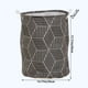 thumbnail image 3 of Clothes Basket Storage Basket Household Fabric Storage Basket Dirty Clothes Basket Sundries Storage Basket Printed Large Capacity Handle Dirty Clothes Basket, 3 of 6