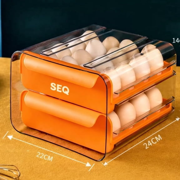 SEQ simple.easy.quick Orange Egg Holder