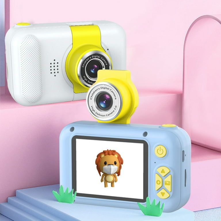 Zeiwohndc Kids Camera 2.4in IPS Screen Digital Cameras 180° Flip