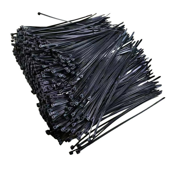 1000 bridas para cables de 4 pulgadas, bridas para cables de plástico premium de alta resistencia con resistencia a la tracción de 18 libras, bridas para cables resistentes a los rayos UV, correas de