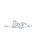thumbnail image 5 of Certified Lab Diamond Heart Promise Ring, EF-VS Quality, Toi Et Moi Ring, 925 Sterling Silver, US 4.00, 5 of 9