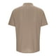 thumbnail image 5 of Mens Casual Botón Arriba Camisas Manga Corta Moda Color Sólido de Pie Cuello Bloqueo Superior, 5 of 6