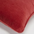 thumbnail image 5 of Red Solid Luxurious Modern Throw Pillow, 5 of 6
