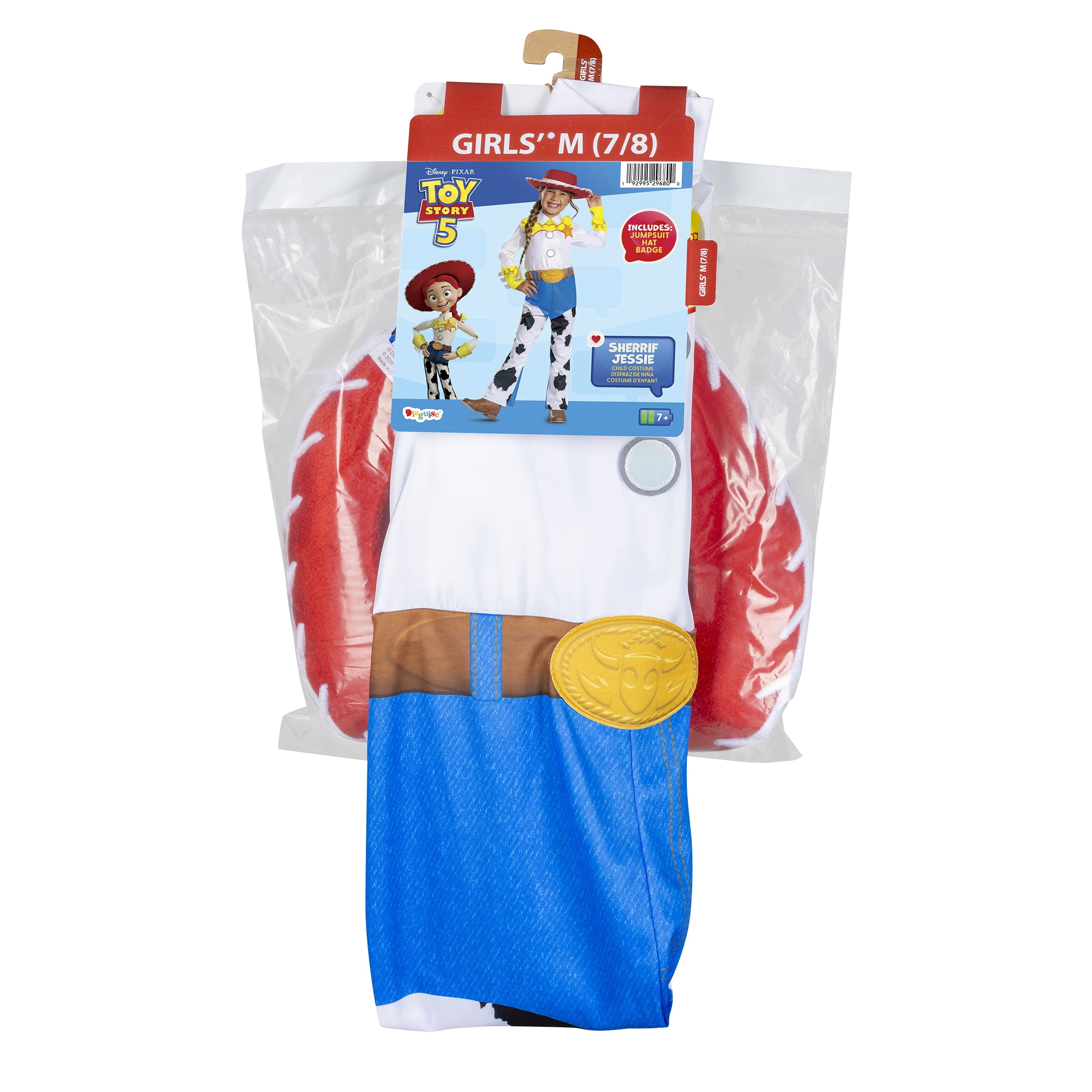 Disney Toy Story 5 Jessie Halloween Family Matching Costume for Children, Girls Size M (7/8), by Disguise