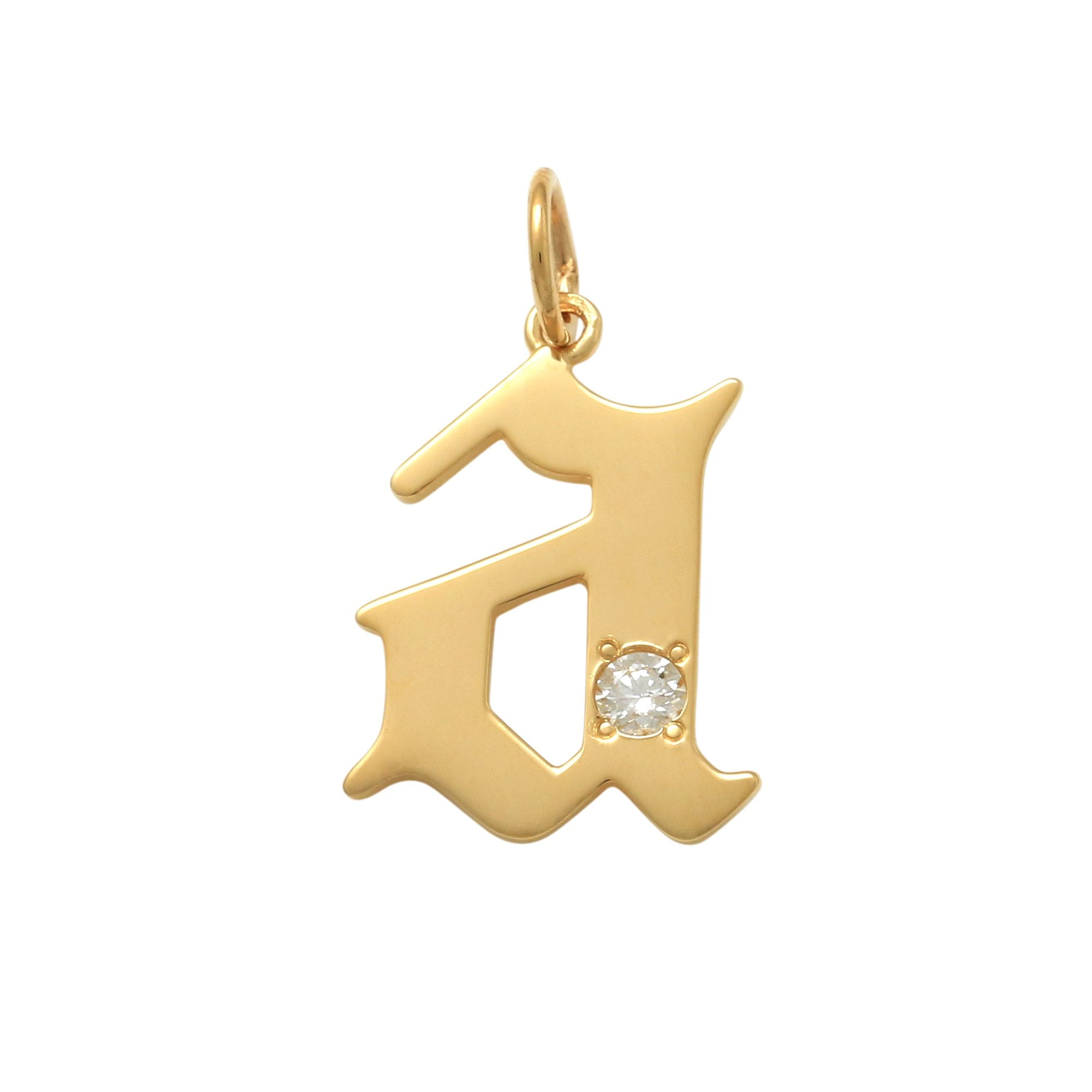 Anygolds 14K Real Solid Gold 0.039ctw 