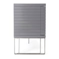 thumbnail image 6 of Modrest Splendor - Grey High Gloss Slatted Buffet, 6 of 9