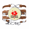 thumbnail image 1 of Hong Kong Region Peace Stability Bracelet Chain Rope Ornament Wristband, 1 of 3