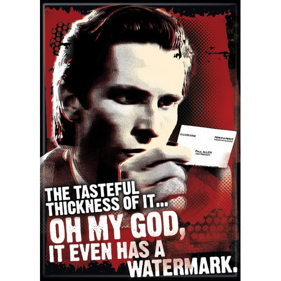 American Psycho Business Card 2.5" x 3.5" Magnet
