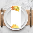 thumbnail image 3 of Koyal Wholesale Ombre Orange Watercolor Printable Wedding Paper Menu Cards for DIY Printer, Pack of 52, 3 of 5