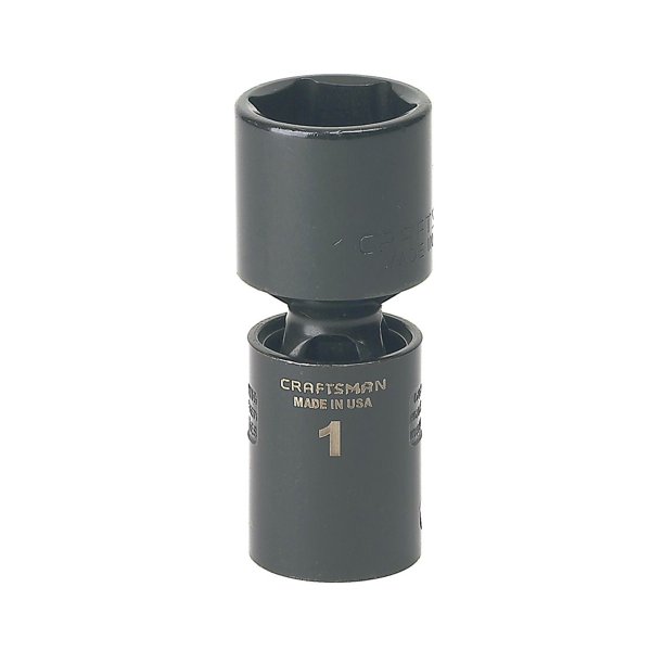 Craftsman Impact Socket 1 in. EasyToRead Pinless Swivel 1/2 in. Drive