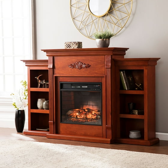 Griffin Infrared Electric Fireplace With Bookcases For Tv S Up To Griffin Infrared Electric Fireplace With Bookcases For Tv S Up To 60 Ivory Com