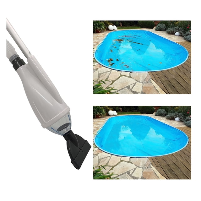 Swimming Pool Maintenance Cleaner Tool Kit Hand Held Water Vacuum Skimmer Kit For Home Pools ,Great Suction Power