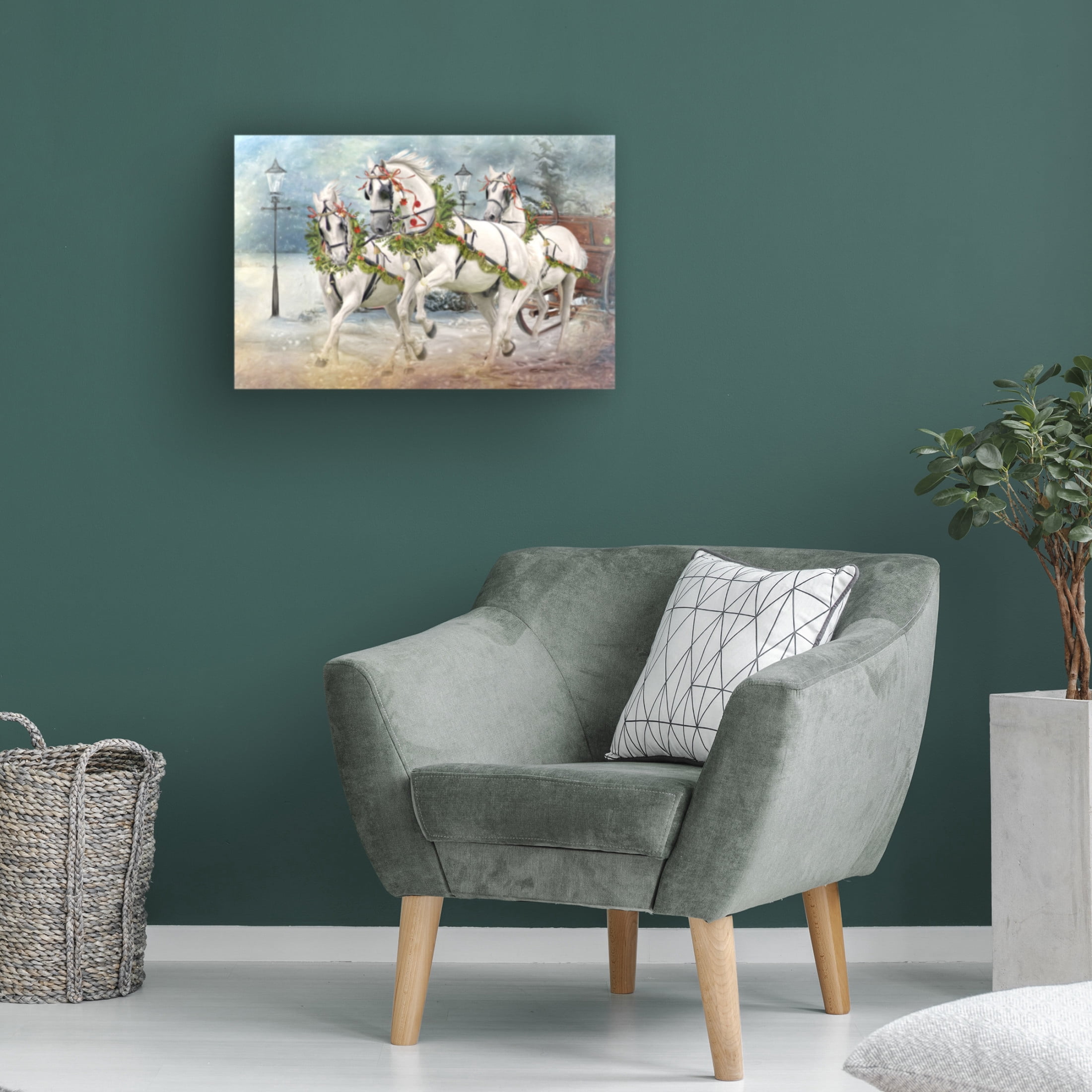 Canvas Wall Art - Trudi Simmonds 'Tis The Season' Wall Art for Living Room, Bedroom, or Office Décor by Trademark Fine Art - 19 x 12 Inches