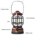 thumbnail image 2 of Linterna de camping Recargable, regulable LED Linternas vintage Impermeable de alta capacidad Linterna portátil Linterna Senderismo al aire libre Cortes de energía Emergencia XianweiShao 9024715975027, 2 of 5