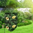thumbnail image 2 of Wukai Fresh Avocados Print Garden Flag 12.5x18 Inch Double Sided Sun-resistant Rain-resistant, Wrinkle-resistant Colorfast(Only Flag), 2 of 7