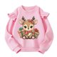 thumbnail image 2 of Sudadera deportiva informal de manga larga con estampado navideño para niños y blusa de poliéster., 2 of 7