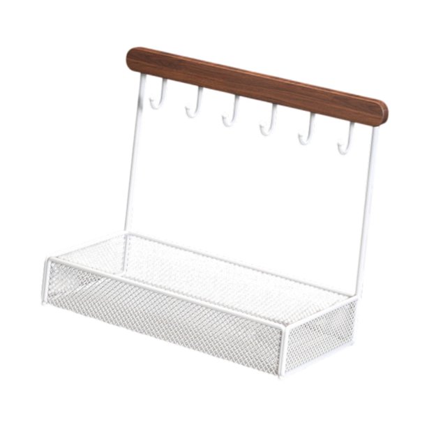 Expositor de joyas, organizador colgante, llavero decorativo, almacenamiento ligero Base cuadrada
