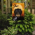 thumbnail image 2 of Caroline's Treasures BB1771GF Halloween Longhair Black and Tan Dachshund Flag Garden Size , Small, multicolor, 2 of 3