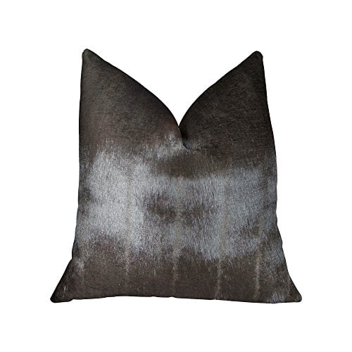 Plutus Coussin Fait Main Brun-Mink (Double Face 12 Pouces x 20 Pouces)
