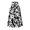 Black Floral, variant on Womens Floral Tiered Midi Skirt Elastic Waist Dressy Casual A Line Skirt for Spring Summer Fall