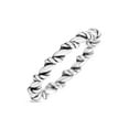 thumbnail image 2 of New Design Twisted Wire Rope Style Woven Knot Oxidized 925 Sterling Silver Size 7, 2 of 5