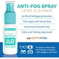 thumbnail image 2 of OptiPak Anti Fog Spray for Glasses - Eyeglass Lens Cleaner Spray 30ml/1oz 4pk, 2 of 7