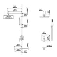 thumbnail image 4 of Three Functions Shower Set, Pressure Balanced Complete Shower System with Rough-In Valve, 4 of 5