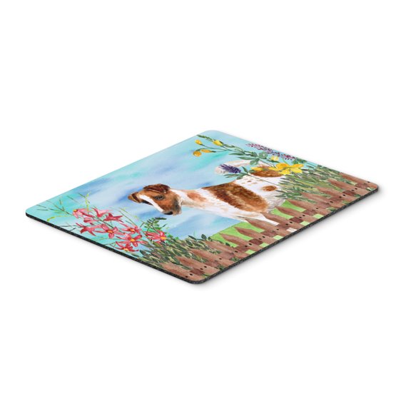Smooth Fox Terrier Spring Mouse Pad Hot Pad or Trivet