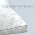 thumbnail image 4 of Elegant Comfort Diamond Stiched Premium Hotel Quality Quilted Goose-Down Alternative Plush Bed Pillows for Side Back & Stomach Sleepers, 2-Pack, Standard/Queen, White 2 Count, 4 of 5