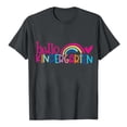 thumbnail image 4 of Kindergarten Teacher Lady Shirt Back to School Rainbow Preschool Teacher T Shirt Hello Kindergarten T Shirt Top Z04-Adult-Dark Gray, S, 4 of 4