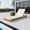 Cream, variant on Christopher Knight Home Outdoor Wood Chaise Lounge with Adjustable Backrest, Slatted Base and Cushion, Dark Gray