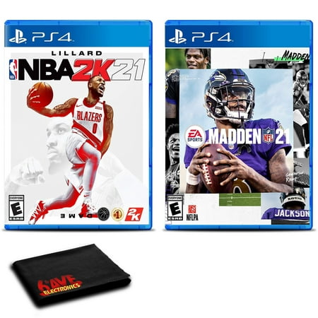 NBA 2K21 and Madden NFL 21 for PlayStation 4 - Two Game Bundle