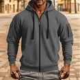 thumbnail image 7 of Pullover Hoodies Mens Hooded Sweatshirt Men's Pullover Hoodies Plaid Long Sleeve Drawstring Casual Hooded Sweatshirts with Kanga Pockets, 7 of 7