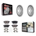 thumbnail image 1 of Transit Auto Rear Coated Disc Brake Rotors and Ceramic Pads Kit for Car Lexus CT200h KGT-101626, 1 of 11
