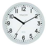 Mainstays Basic Indoor 8.78" Gray Analog Round Modern Wall Clock