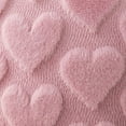 thumbnail image 5 of Valentine's Day Heart Faux Wool Pillow Cover - Soft Red Throw Pillow Case, Plush Fabric with Vibrant Heart Design, Festive Home Decor for Sofa, Bed & Living Room Romantic Accent, 17.71*17.71in, Pink, 5 of 9