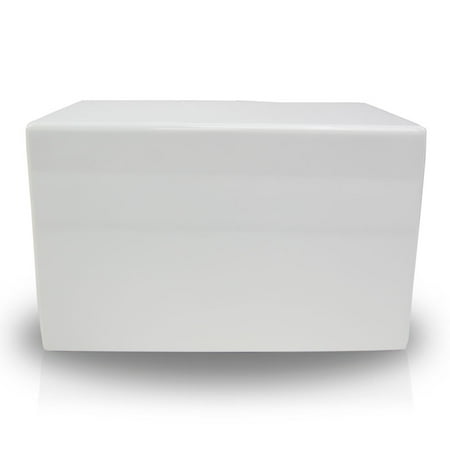 Large Wood Urn - Wood Memorial Urn - Large 200 Pounds - White Box