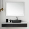 thumbnail image 3 of Altair 48" Rectangular Bathroom Wood Framed Wall Mirror in White, 3 of 9