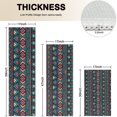thumbnail image 4 of Multicolor Triangular and Diamond Shaped Geometric Boho Kitchen Rugs Sets Of 3,Kitchen Runner Rugs Non Skid Washable,Decorative Kitchen Floor Mats for Kitchen,Sink,Laundry,17"x30"+ 17"x47" + 17"x59", 4 of 6