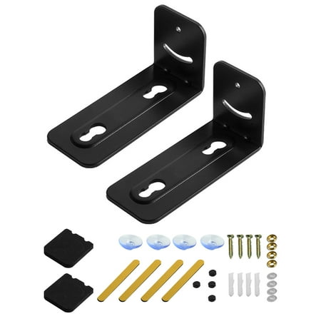 

1pair Heavy Duty Storage Wall Mounted Soundbar Bracket Home Adjustable Angle