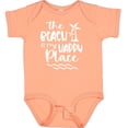 thumbnail image 3 of Inktastic Spring Break the Beach is My Happy Place Boys or Girls Baby Bodysuit, 3 of 5