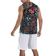 thumbnail image 2 of Naloa Paisley Basketball Jersey Reversible Men's Mesh Athletic Sports Shirts Training Practice S-4XLXX-Large, 2 of 6