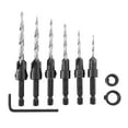 thumbnail image 2 of Irwin Multi Size Dia. Steel Wood Countersink 1/4 in. Round Shank 8 pc., 2 of 9