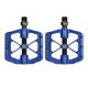 thumbnail image 2 of Paquete de 2 pedales de bicicleta de montaña Pedal plano de bicicleta de rodamiento sellada de aluminio para bicicleta de carretera BMX Azul Macarena pedales de bicicleta de montaña, 2 of 8