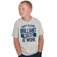 thumbnail image 5 of Billiant Mind Autism Awareness Crewneck T Shirts Boy Girl Teen Brisco Brands M, 5 of 6