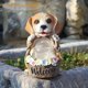 thumbnail image 4 of Yard puppy solar animal ornaments welcome sign statue night light crafts decoration, 4 of 5