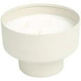 thumbnail image 5 of DecMode Gray Metal White Sage Scented Matte 50 oz 3 Wick Candle with White Wax, 5 of 8
