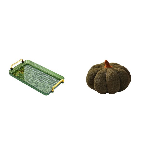 Bandeja para servir,Bandeja rectangular para servir en la cocina con asa,Almohadas de calabaza de Halloween,Cojines de calabaza de Halloween,suaves,para decoración del hogar,Cojines