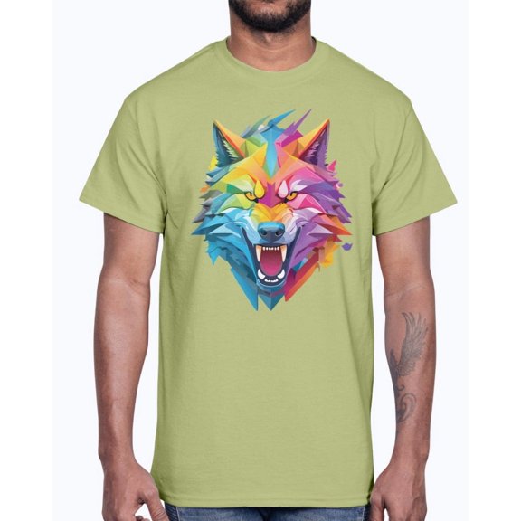 Animal Shirt, Tee Shirt with Wolf, Wolf Shirt